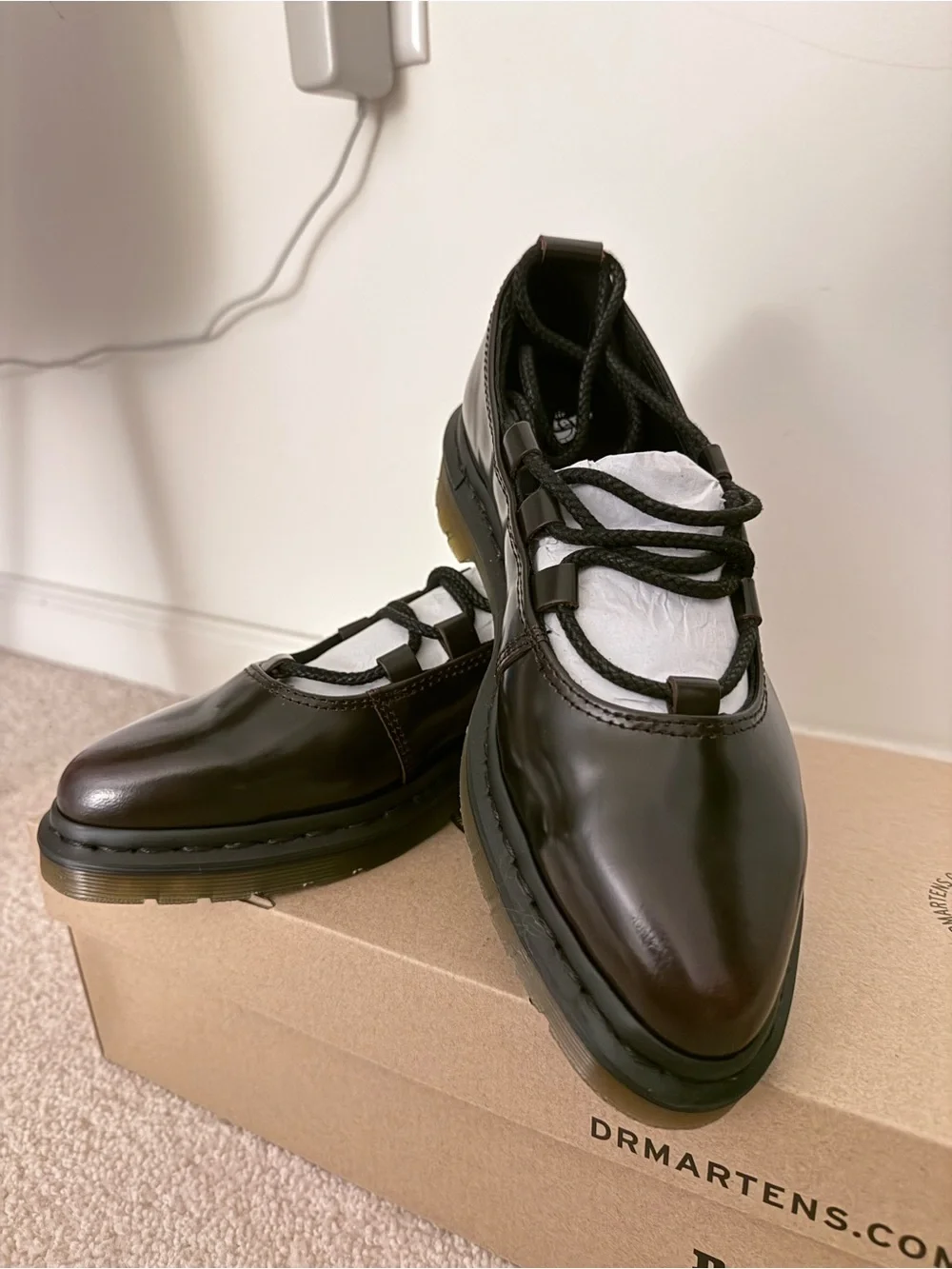 Dr. Martens Elphie II Mary Jane in Cherry Red